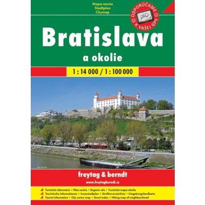 Bratislava a okolie 1:14 000 1:100 000 – Zboží Mobilmania