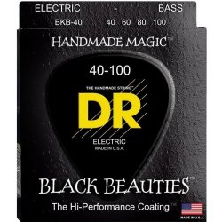 DR Strings EXBK-40 Black Beauties