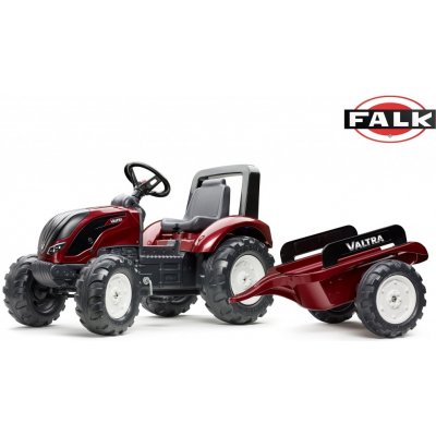 FALK Šlapací traktor Valtra S4 s vlečkou