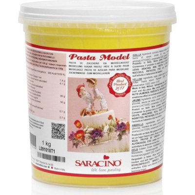 Saracino Modelovací hmota žlutá 1 kg – Zboží Dáma