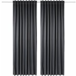 LIVARNO home Sada neprůhledných závěsů, 135 x 254 cm, 2dílná (antracitová) – Hledejceny.cz