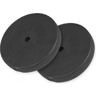 Gorilla Sports plast 2 x 15 kg 410 mm – Hledejceny.cz