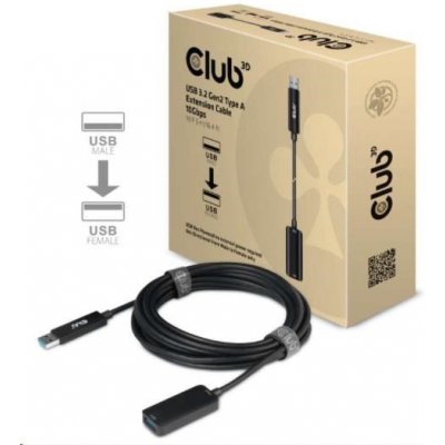 Club3D CAC-1411 prodlužovací USB 3.2 Gen2 (M/F) 10Gbps, 5m – Zboží Mobilmania