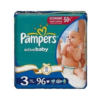 Pampers Active 3 96 ks