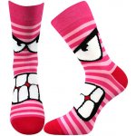 BOMA dívčí ponožky Ksichtík B růžová – Zboží Mobilmania