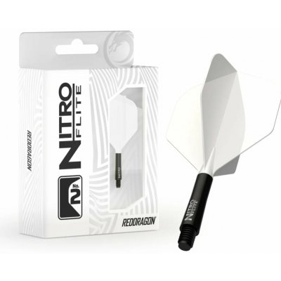 Red Dragon Nitro Flite - No2 - white & black - medium – Sleviste.cz