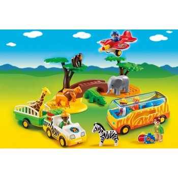 Playmobil 5047 case s animals of the savanna guards and tourists