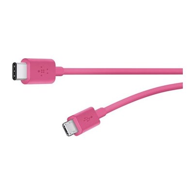 Belkin F2CU033bt06-PNK USB-C to MicroUSB, 1.8m, růžový – Zboží Mobilmania