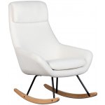 Quax Nordic čalouněné houpací křeslo bílé – Hledejceny.cz
