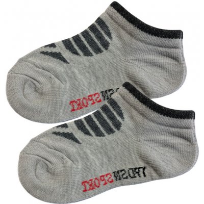 Design Socks Chlapecké kotníčkové ponožky-sv.šedá barva – Zboží Dáma