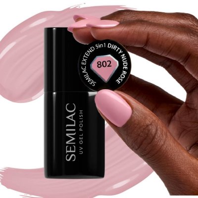 Semilac UV Hybrid Extend 5in1 gelový lak na nehty 802 Dirty Nude Rose 7 ml – Zboží Dáma Semilac UV Hybrid Extend 5in1 gelový lak na nehty 802 Dirty Nude Rose 7 ml – Zboží Dáma