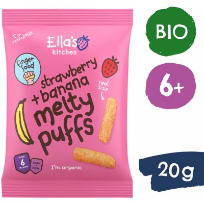 Ella's Kitchen BIO Křupky jahoda a banán (20 g) – Sleviste.cz