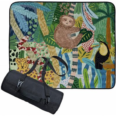 Butter Kings Pikniková deka s popruhem Colors in jungle – Zboží Mobilmania