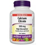 Webber Naturals Calcium citrát 300 mg podpora kostí a zubů 120 tablet – Hledejceny.cz