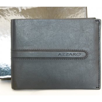 Pánská kvalitní kožená šedomodrá peněženka Azzaro