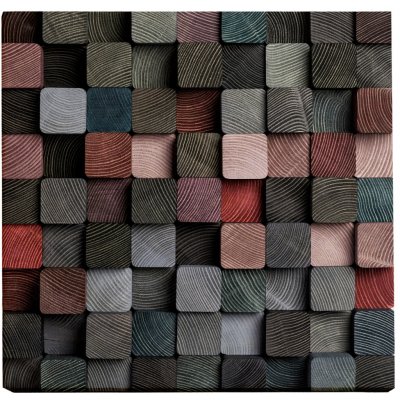 DISK Art Akustický obraz - Textilní mozaika (60 x 60 x 8) – Sleviste.cz