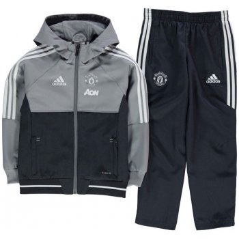 Adidas Manchester United Pre Match Suit Infant Boys Grey White