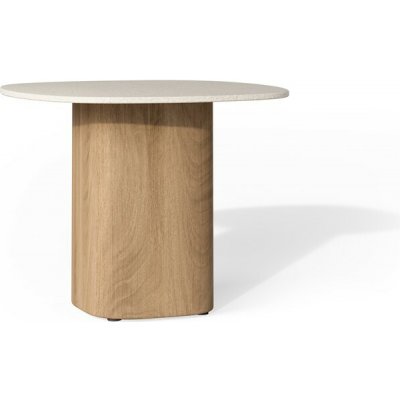 Tribu Seren čtvercový 58x58x46 cm, rám teak, deska keramika dekor marrone – Hledejceny.cz