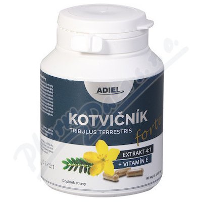 Adiel Kotvičník zemní Forte s vitamínem E 90 cps.