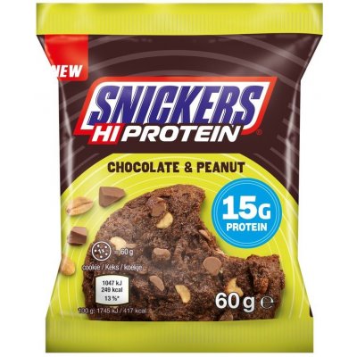 Mars Snickers High Protein Cookie čokoláda/arašídy 60 g – Zbozi.Blesk.cz