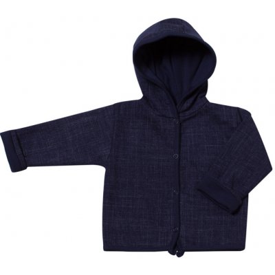 MKcool kabátek oboustranný s kapucí "JEANS" MK2012 tmavě modrý denim – Zboží Mobilmania