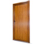 SkladOken.cz vedlejší vchodové dveře jednokřídlé 98 x 208 cm plné, bílá|zlatý dub, LEVÉ – Hledejceny.cz