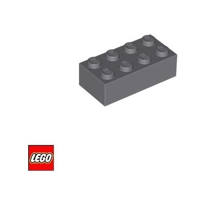 LEGO® 3001 Kostka 2x4 Tmavě-Šedá – Zbozi.Blesk.cz