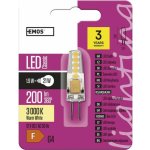 Emos LED žárovka G4 2W 12V Classic JC A++ teplá bílá – Zboží Živě