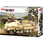 Sluban B0695 Army Německý polopásový tahač – Zboží Dáma