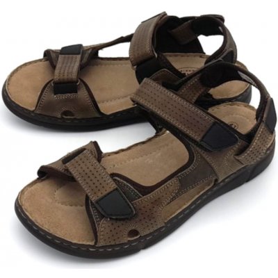 Klondike pánské kožené sandále 01/24 khaki Quo Vadis hnědé – Zboží Dáma