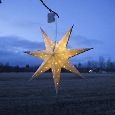 Star Trading Závěsná hvězda Alice stříbrná – Zboží Mobilmania
