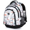 Školní batoh Bagmaster dívčí batoh Supernova 21 A White/Black/Orange/Green 307874