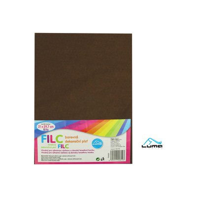 filc 1mm dekorační, 20x30cm hnědý – Hledejceny.cz