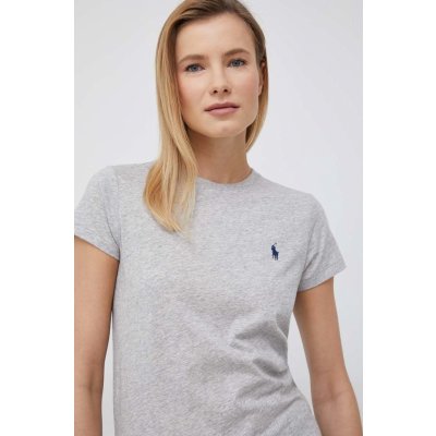 Ralph Lauren Bavlněné tričko Polo 211898698 šedá – Zboží Mobilmania