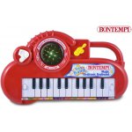 Bontempi dětské elektronické klávesy se světelnými efekty červené – Zboží Mobilmania