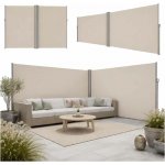 Tomido Zástěna výsuvná rohová boční terasová LUARO, 180 x 620 cm, béžová KX2865_1 – Zboží Mobilmania
