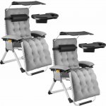 tectake 406254 světle šedá 2 ks – Hledejceny.cz