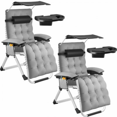 tectake 406254 světle šedá 2 ks – Hledejceny.cz