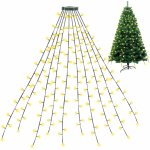 Jopassy 280 LED pohádková světla vánoční strom hvězdyImitace stromy venkovní koncerty s kroužkem teplá bílá – Hledejceny.cz