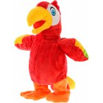 Mikro Papoušek plyšový chodící a opakující slova 20 cm na baterie – Zboží Dáma