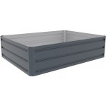 Rojaplast Vyvýšený záhon GB-F 120 x 90 x 30 cm plechový šedý – HobbyKompas.cz