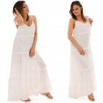 Fashionweek nádherné dlouhé letní šaty Boho MF447 bílá – Zboží Mobilmania