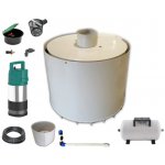 Mravec Plast Nádrž na dešťovou vodu s čerpadlem dvouplášťová kruhová 6 m³ – Hledejceny.cz