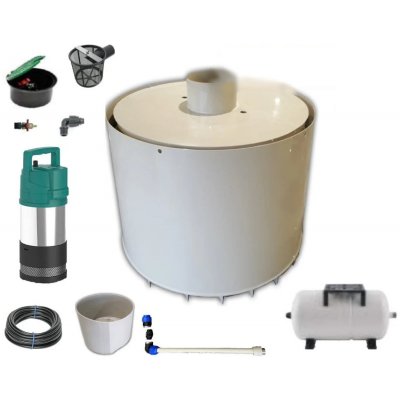 Mravec Plast Nádrž na dešťovou vodu s čerpadlem dvouplášťová kruhová 6 m³ – Hledejceny.cz