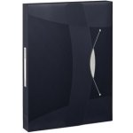 Esselte Box na spisy s gumičkou Jumbo Vivida, Vivida černá, 40 mm, A4, PP – Sleviste.cz