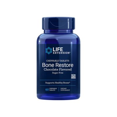 Life Extension Bone Restore Chocolate flavored Čokoláda 60 žvýkací tablety – Hledejceny.cz