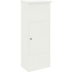Schránka na balíky s úložištěm Bílá 44,5 x 29 x 110,5 cm Ocel – Hledejceny.cz