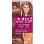 L’Oréal Casting Crème Gloss barva na vlasy 734 zlatá medová – Zboží Mobilmania