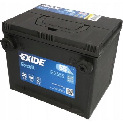 Exide Excell 12V 55Ah 620A EB558 – Zboží Mobilmania