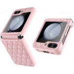Pouzdro Levné Kryty Lattice Skin case růžový – Samsung Galaxy Z Flip 5